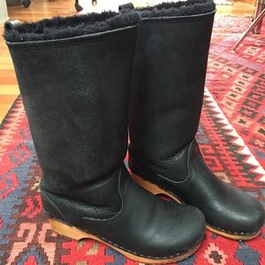Sven (like No.6) Shearling Clog Boot 40